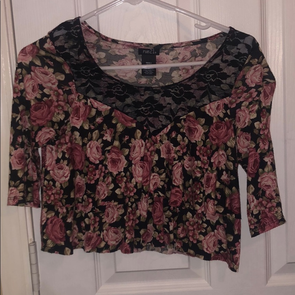 Pink Floral Top